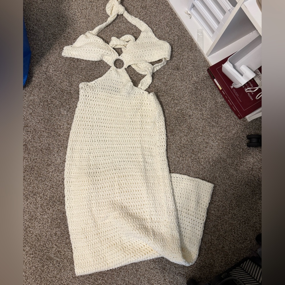 Peppermayo Cream Knit Dress